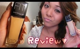 Maybelline FIT Me Foundation Review