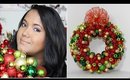 Especial de navidad: Como hacer una corona navideña diferente DIY- KATHY GAMEZ