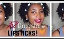 Fall Drugstore Lipsticks! 4|Try On! + a HUGE SURPRISE x2 :)