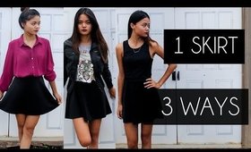 1 BLACK SKIRT: 3 WAYS