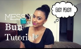 How To: Messy Bun {No Sock or Hair Donut}