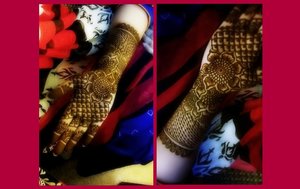 Eid's mehendi on my friend's hand :)