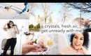 CRYSTALS, FRESH AIR + GET UNREADY WITH ME | queencarlene vlogs
