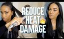 3 Tips To Reduce Heat Damage 🔥| Straight Hair Routine 2018