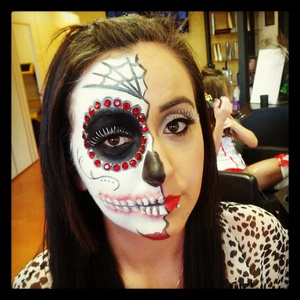 day of the dead on one of my clients! 