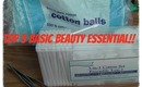 Top 3 Basic Beauty Essentials/Tools
