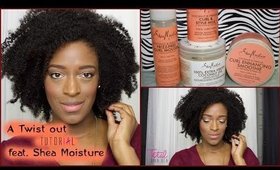 A Twist Out Tutorial (feat. Shea Moisture) l TotalDivaRea