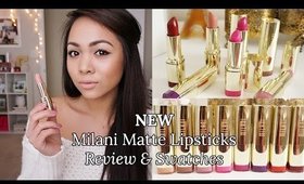 NEW Milani Matte Lipsticks Review & Swatches! | Charmaine Dulak