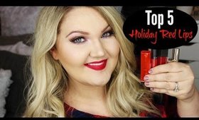 TOP 5 HOLIDAY RED LIPS