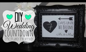DIY Wedding Countdown Picture Frame - Wedding Series