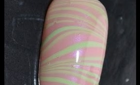 Water Marble May: Marble #8 Sinful Colors Pink and Green