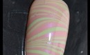 Water Marble May: Marble #8 Sinful Colors Pink and Green