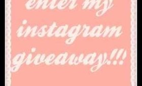 enter my Instagram giveaway!!