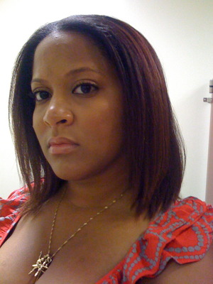 at work...bored...fresh cut on my ends tho! 