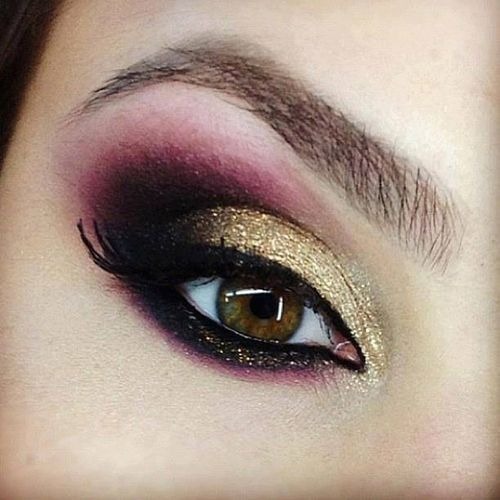 Makeup to wear with a Fuschia dress. Beautylish