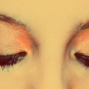 Light orange eyeshadow