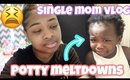 Potty Training MELTDOWNS!!??| Single Mom Day In The Life