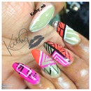 abstract.      stiletto nails
