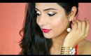 Glamorous *RED/GOLD* Party Makeup | Indian Wedding Makeup | ShrutiArjunAnand | ad