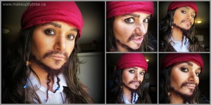 Here is a look I created. To find out how to recreate this look check out my blog on becoming Jack Sparrow: http://www.makeupbybree.ca/1/post/2013/10/becoming-captain-jack-sparrow.html