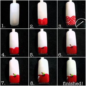 http://www.thepolishedmommy.com/2013/12/how-to-apple-nails.html