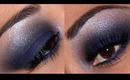Sephora Holiday Look #7 - SUPER EASY smokey Blue eyes with Red lips!