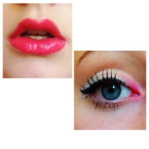 This is a cute little pink 50's look that is really easy to create.