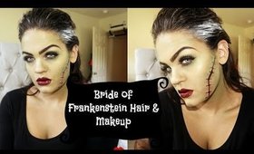 Bride of Frankenstein Makeup & Hair| #13DaysofHalloween