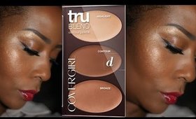 NEW COVERGIRL TRU BLEND PALETTE STEP BY STEP,  EASY|Dark SKIN Girls |survivingbeauty2