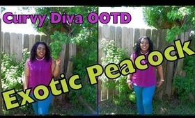 ►Curvy Diva OOTD | Exotic Peacock