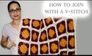 How to Crochet: Square in a Square & Join with a V-Stitch