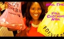 Haul Time! Fall 2013 Shopping / Clothing Haul - Items From Forever 21, Body Central, etc