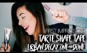 First Impressions // Tarte Shape Tape + Urban Decay One-and-Done