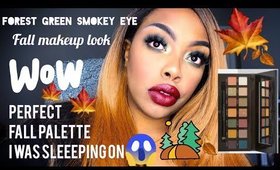 FOREST GREEN SMOKEY EYE | FALL MAKEUP LOOK | FT. ABH SUBCULTURE PALETTE