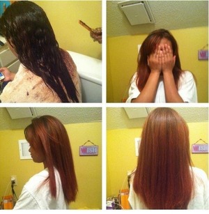 Took her from brown to red. She loved it!
Book with me.
Styleseat.com/kristinajackson