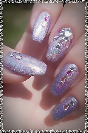 Pink Holographic Bling