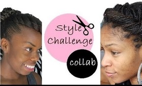 Hair| Box Braids Style Challenge Collab w/ @reviewmycurls