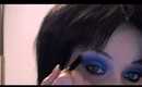 ELF 100 pallet Turquoise and purple eye makeup tutorial