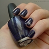 OPI Sapphire In The Snow with stickers