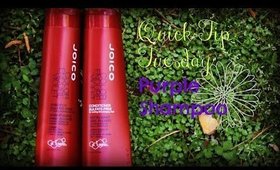 What Does Purple Shampoo Do?  How to Help Brassy Blonde Hair! (Quick Tip Tuesday)