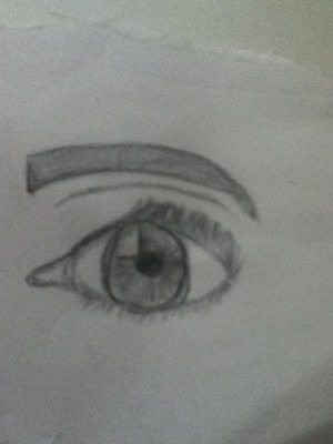 Ok, so crazy as it seems, I drew this eye BY MYSELF! I really didn't know how I'd do it but I did it anyway…lol 😜😜 Please like and comment ;)