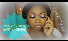 "Pop Of Glitter" Holiday Makeup | #AllThatGlitters Collab with BeautyMC2