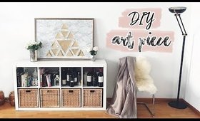 DIY Room Decor | Faux Marble Art Piece (Upcycling) ♡