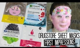 Drugstore Sheet Masks - FIRST IMPRESSIONS & DEMO