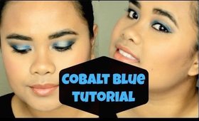 Prom Makeup Tutorial Collab | Cobalt Blue Eyes & Nude Lips | Sassysamey