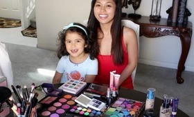 MY NIECE DOES MY MAKEUP!