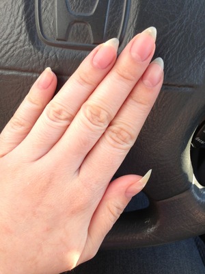 My nails enjoying taking some fresh air hehe