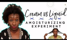 Moisturizing & Styling Dry 4c Natural Hair ➟Using A Liquid vs A Cream, Which is Best?