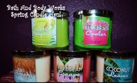 Bath and Body Works Spring Candles Haul