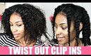 Twist Out on Clip Ins► Natural Hair